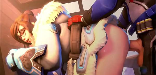  Mei and soldier76 (overwatch)